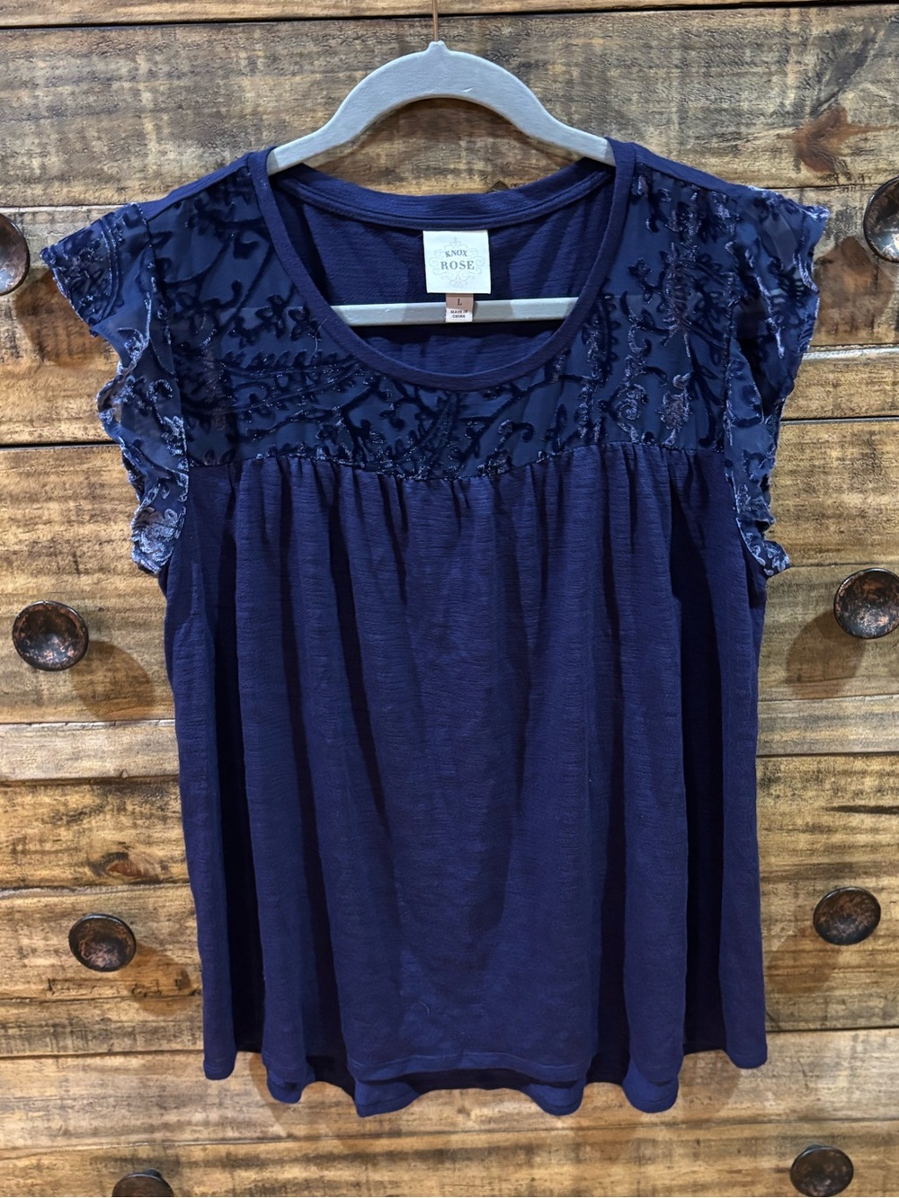 Knox Rose Navy Top